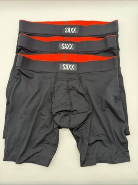 SAXX Multi Sport Mesh Mens Size Small Black BallPark Pouch PRO Boxer Brief